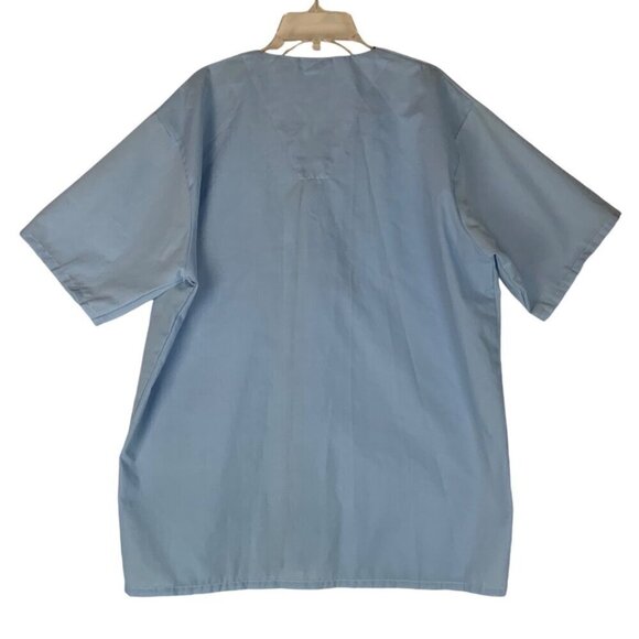 Vintage Sears Pajama Set Top Shorts Mens Size Medium Light Blue Polyester Blend - Picture 3 of 8